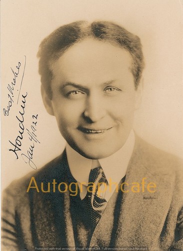 Harry houdini signiertes - houdini,